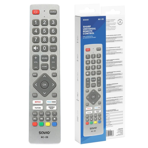 SAVIO PILOT UNIWERSALNY/ZAMIENNIK DO TV SHARP - SMART TV RC-29-25016292
