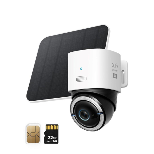 Anker Eufy 4G LTE S330 Outdoor Camera With Solar Panel T86p2321 white