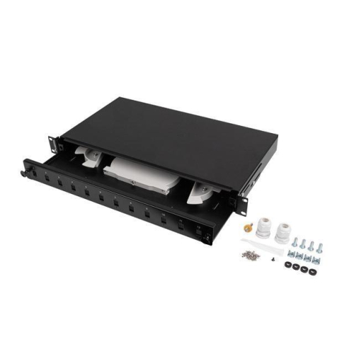 Lanberg FOP1-12SS-LDB panel krosowniczy 1U