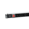 Equip 333318 rozdzielacz zasilania PDU 12 x gniazdo sieciowe 1U Czarny, Srebrny-25158871