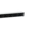 Equip 333318 rozdzielacz zasilania PDU 12 x gniazdo sieciowe 1U Czarny, Srebrny-25158872