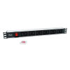 Equip 333318 rozdzielacz zasilania PDU 12 x gniazdo sieciowe 1U Czarny, Srebrny-25158873