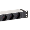 Equip 333293 rozdzielacz zasilania PDU 8 x gniazdo sieciowe 1U Czarny, Srebrny-25158885