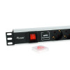 Equip 333309 rozdzielacz zasilania PDU 7 x gniazdo sieciowe 1U Czarny, Srebrny-25158889