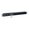 Equip 333317 rozdzielacz zasilania PDU 6 x gniazdo sieciowe 1U-25158906