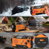 Extralink EX.93746 RADIO AWARYJNE SOLARNE Z KORBKA DYNAMO POWERBANK 4000MAH Z LATARKA SOS SR-4000 Przenośny Analogowy-2