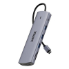 UNITEK D1113BGY01 huby i koncentratory 2 x USB 3.2 Gen 2 (3.1 Gen 2) Type-C 1000 Mbit/s Szary