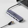 UNITEK D1113BGY01 huby i koncentratory 2 x USB 3.2 Gen 2 (3.1 Gen 2) Type-C 1000 Mbit/s Szary-25173906