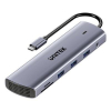 UNITEK D1113BGY01 huby i koncentratory 2 x USB 3.2 Gen 2 (3.1 Gen 2) Type-C 1000 Mbit/s Szary-25173909
