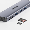 UNITEK D1113BGY01 huby i koncentratory 2 x USB 3.2 Gen 2 (3.1 Gen 2) Type-C 1000 Mbit/s Szary-25173912