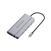 Conceptronic DONN34G stacja dokująca Przewodowa USB 3.2 Gen 2 (3.1 Gen 2) Type-C Szary
