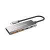 Conceptronic HUBBIES15G huby i koncentratory USB 3.2 Gen 2 (3.1 Gen 2) Type-C 10000 Mbit/s Szary