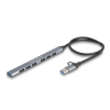 DeLOCK 64273 huby i koncentratory USB 3.2 Gen 1 (3.1 Gen 1) Type-C 5000 Mbit/s Szary-25174077