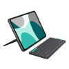 Logitech Flip Folio QWERTZ Niemiecki Bluetooth Grafitowy