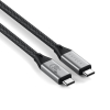 Satechi USB4 V2 Pro Cable kabel USB USB4 Gen 4x2 1,2 m USB C 120 Gbit/s 240 W Srebrny, Czarny-25174693