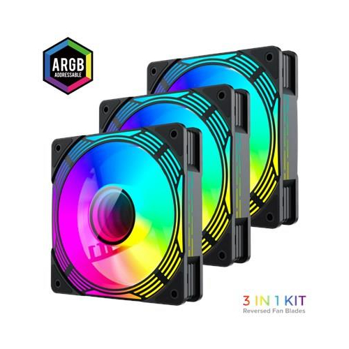 Gamemax Case Fan | KF300R BK | Black