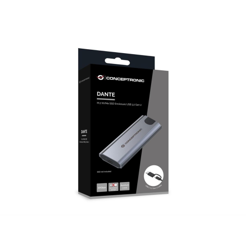 Conceptronic DANTE05G obudowa do dysków twardych Obudowa SSD Szary M.2-25148312