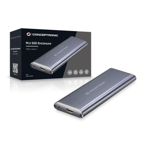 Conceptronic HDE01G obudowa do dysków twardych Obudowa SSD Szary M.2-25148324