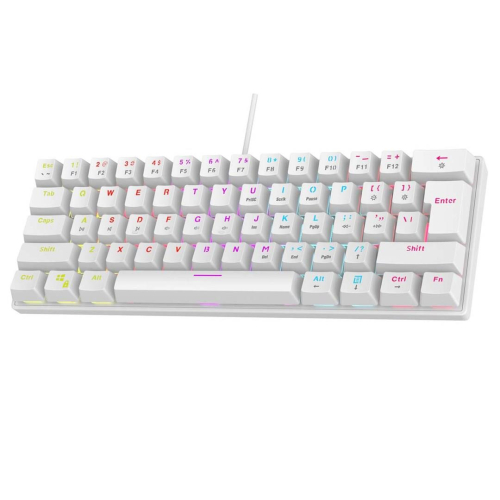 RAMPAGE KLAWIATURA MECHANICZNA PLOWER K60 Biała-25149979
