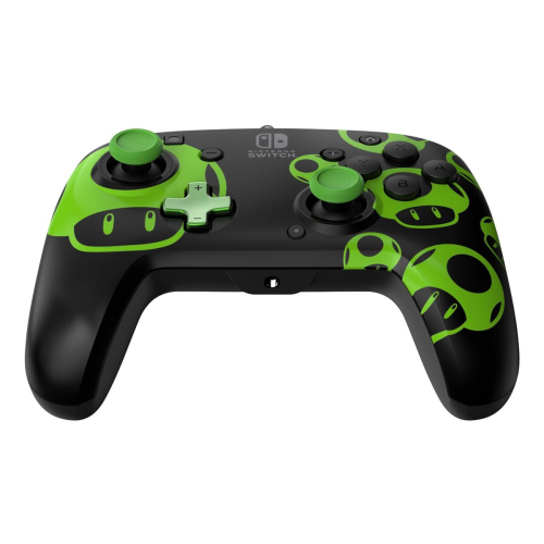 PDP REMATCH: 1-Up Glow in the Dark Czarny, Zielony USB Gamepad Analogowa/Cyfrowa Nintendo Switch, Nintendo Switch OLED-2