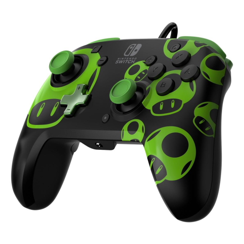 PDP REMATCH: 1-Up Glow in the Dark Czarny, Zielony USB Gamepad Analogowa/Cyfrowa Nintendo Switch, Nintendo Switch OLED-2