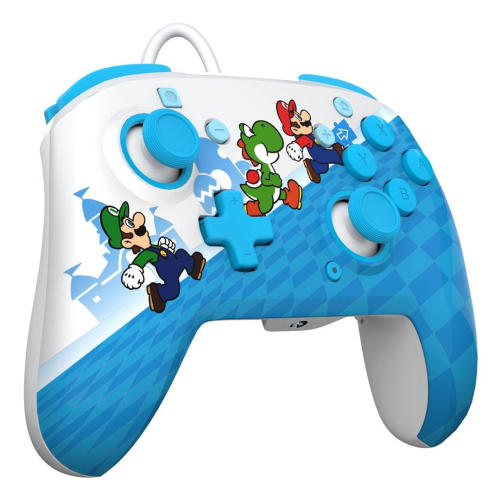 PDP Rematch: Mario Escape Wielobarwny USB Gamepad Analogowa/Cyfrowa Nintendo Switch, Nintendo Switch Lite, Nintendo Swit