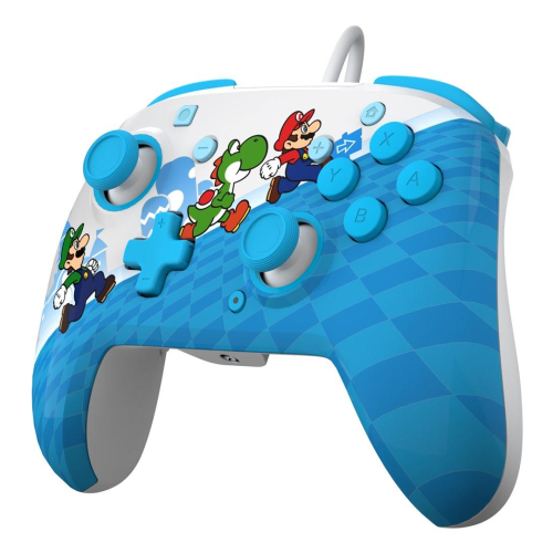 PDP Rematch: Mario Escape Wielobarwny USB Gamepad Analogowa/Cyfrowa Nintendo Switch, Nintendo Switch Lite, Nintendo Swit