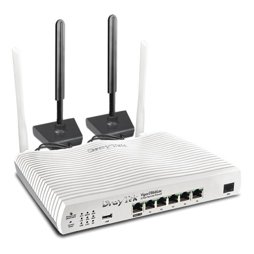 DrayTek Vigor 2866L router bezprzewodowy Gigabit Ethernet Dual-band (2.4 GHz/5 GHz) 4G Biały