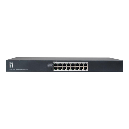 LevelOne GEU-1632 Nie zarządzany Gigabit Ethernet (10/100/1000) 1U Szary