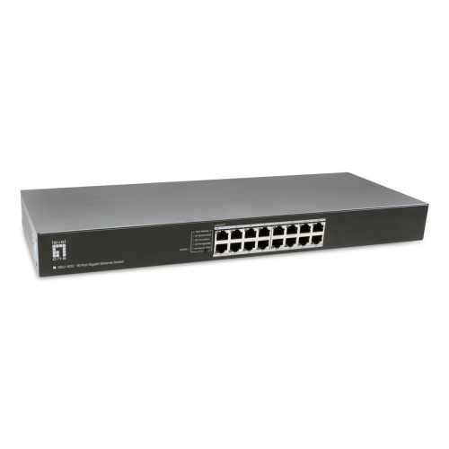 LevelOne GEU-1632 Nie zarządzany Gigabit Ethernet (10/100/1000) 1U Szary-25154373