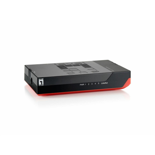 LevelOne GSW-0507 przełącznik sieciowy Nie zarządzany Gigabit Ethernet (10/100/1000) Czarny, Czerwony-25154421