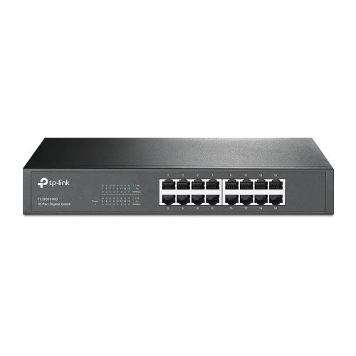 TP-Link TL-SG1016D(UN) przełącznik sieciowy Nie zarządzany L2 Gigabit Ethernet (10/100/1000) Czarny