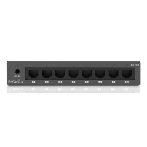 EnGenius ES108 przełącznik sieciowy Nie zarządzany Gigabit Ethernet (10/100/1000) Czarny-25154578