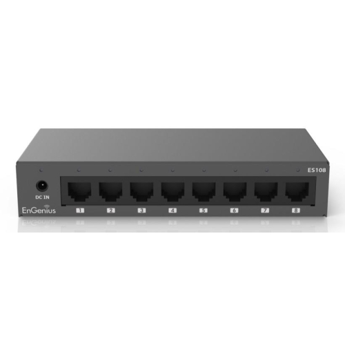 EnGenius ES108 przełącznik sieciowy Nie zarządzany Gigabit Ethernet (10/100/1000) Czarny-25154579