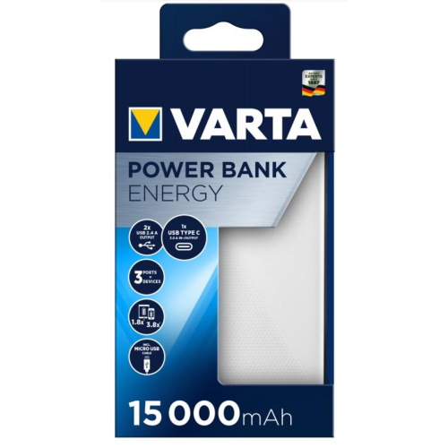 Varta Energy 15000 Litowo-polimerowy (LiPo) 15000 mAh Czarny, Biały-25158261