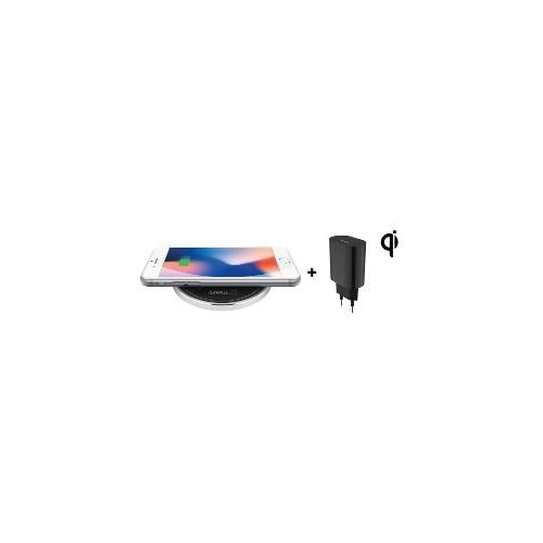Terratec ChargeAIR dot! Smartfon Czarny, Srebrny DC Bezprzewodowe ładowanie Szybkie ładowanie Wewnętrzna-25158385