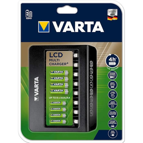 Varta LCD Multi Charger+ ładowarka akumulatorów Akumulator do domowego użytku Prąd przemienny-25158403