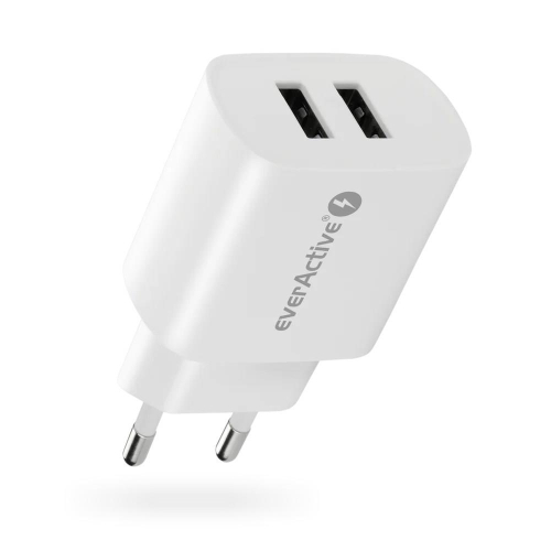 EVERACTIVE ŁADOWARKA SIECIOWA 2XUSB 2,4A BIAŁA SC-220-25158459