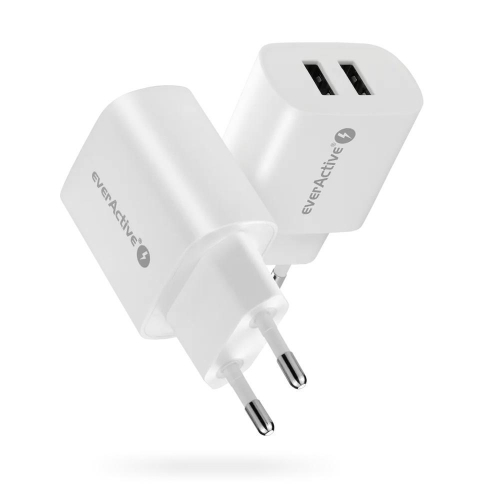EVERACTIVE ŁADOWARKA SIECIOWA 2XUSB 2,4A BIAŁA SC-220-25158462