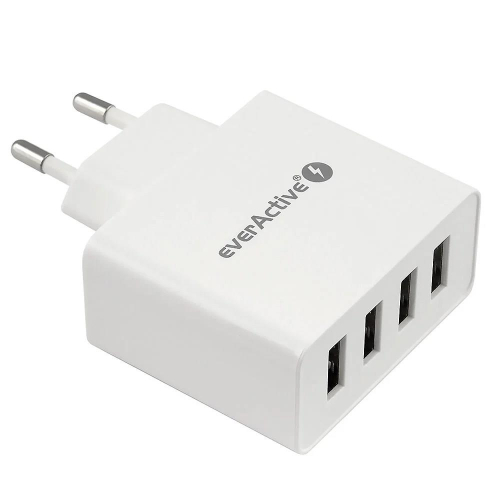 EVERACTIVE ŁADOWARKA SIECIOWA 4XUSB 5A - BIAŁA SC-400-25158489
