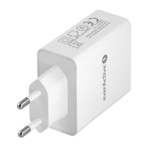 EVERACTIVE ŁADOWARKA SIECIOWA 4XUSB 5A - BIAŁA SC-400-25158491