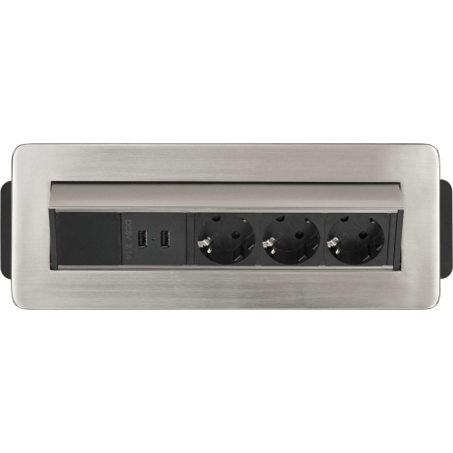 Listwa zasilająca na biurko Indesk Power 3x 2xUSB-25158820