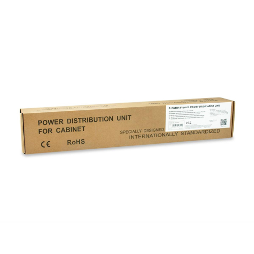 Equip 333313 rozdzielacz zasilania PDU 8 x gniazdo sieciowe 1U Czarny, Srebrny-25158876
