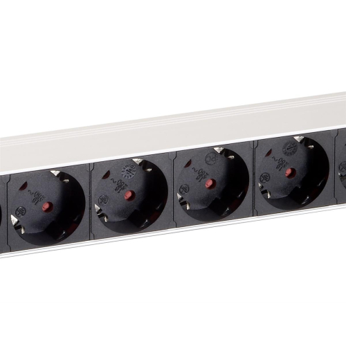 Equip 333293 rozdzielacz zasilania PDU 8 x gniazdo sieciowe 1U Czarny, Srebrny-25158884