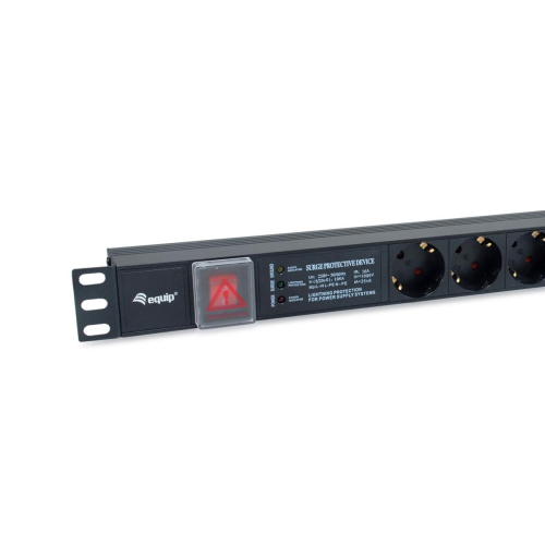 Equip 333317 rozdzielacz zasilania PDU 6 x gniazdo sieciowe 1U-25158907