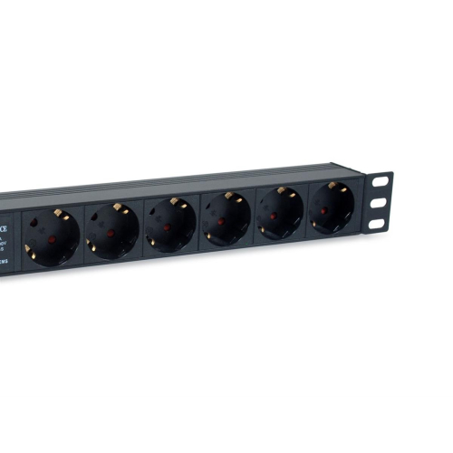 Equip 333317 rozdzielacz zasilania PDU 6 x gniazdo sieciowe 1U-25158908