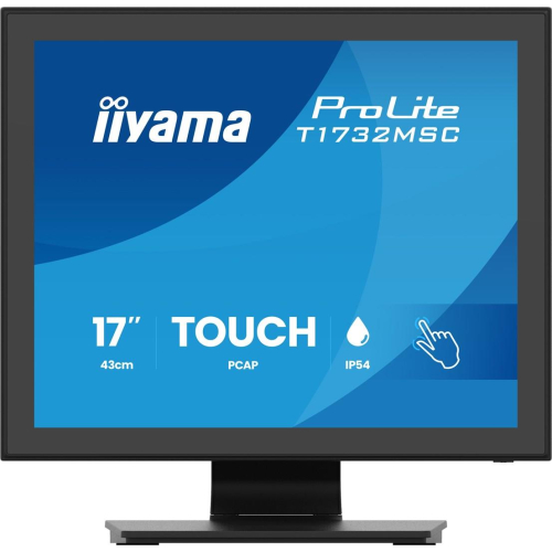 iiyama ProLite T1732MSC-B2S monitor komputerowy 43,2 cm (17") 1280 x 1024 px SXGA LED Ekran dotykowy Czarny