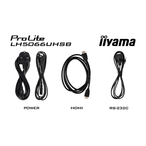 iiyama LH5066UHSB-B1AG signage display Płaski panel Digital Signage 127 cm (50