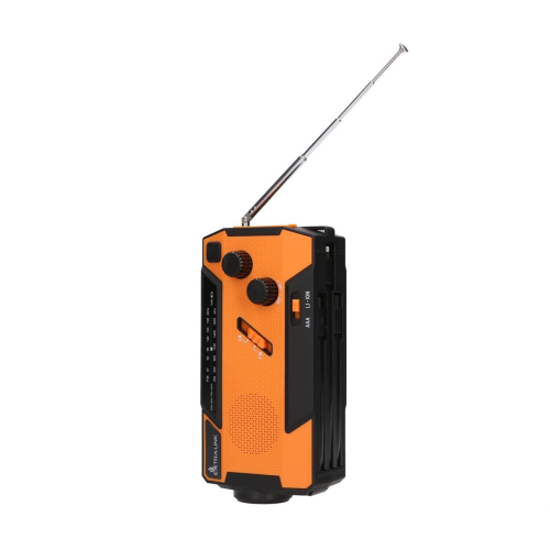 Extralink EX.93746 RADIO AWARYJNE SOLARNE Z KORBKA DYNAMO POWERBANK 4000MAH Z LATARKA SOS SR-4000 Przenośny Analogowy-2