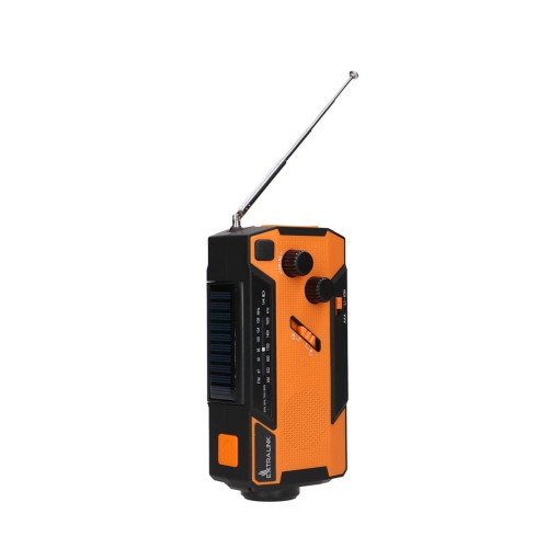 Extralink EX.93746 RADIO AWARYJNE SOLARNE Z KORBKA DYNAMO POWERBANK 4000MAH Z LATARKA SOS SR-4000 Przenośny Analogowy-2